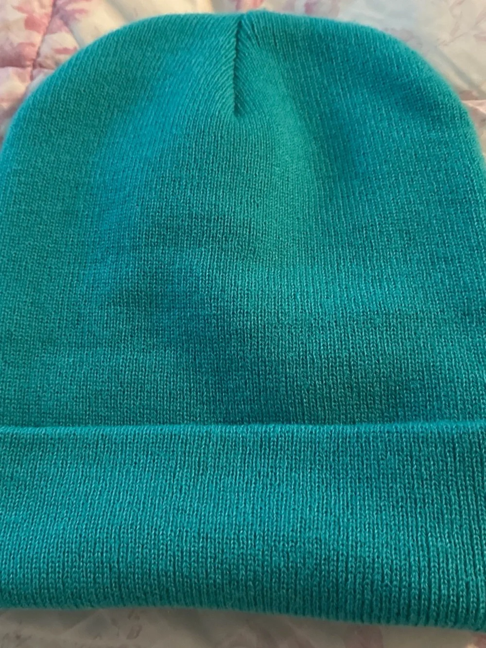 Speedo Teal Knit Beanie with White Embroidered Logo